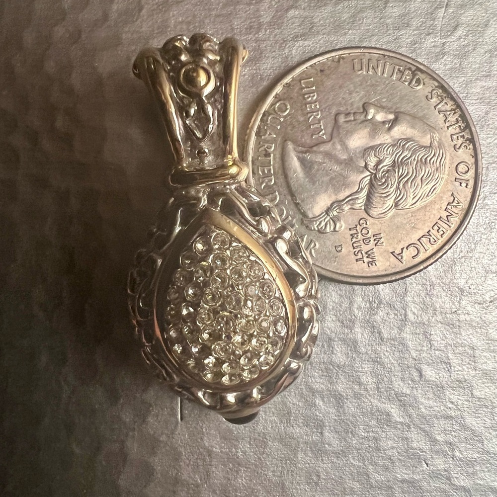 John Medeiro Gold and Silver Pendant - Picture 9 of 10